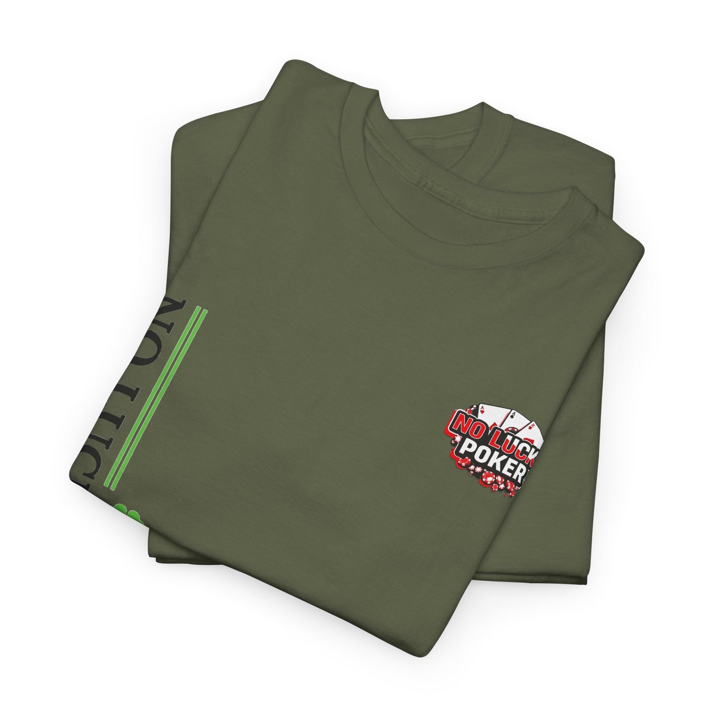 No Lucks Given – Signature Logo Poker Tee (All In Edition)