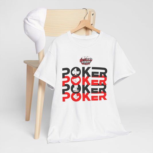 Poker Is Life – Aces & Royal Flush Tee by Zero Lucks