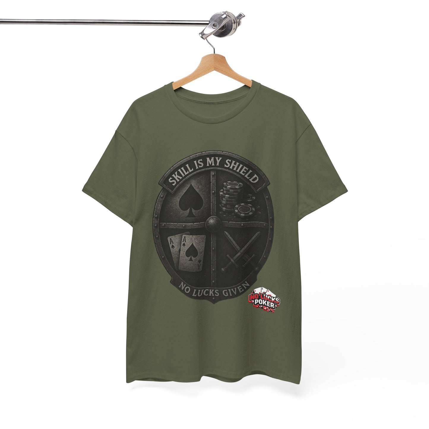 Stack or Shatter Poker T-Shirt | No Lucks Given – Skill Over Luck