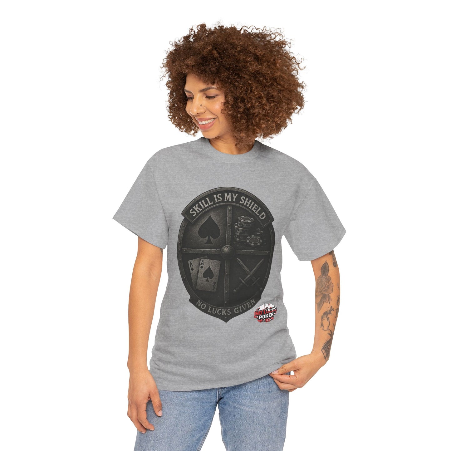 Stack or Shatter Poker T-Shirt | No Lucks Given – Skill Over Luck