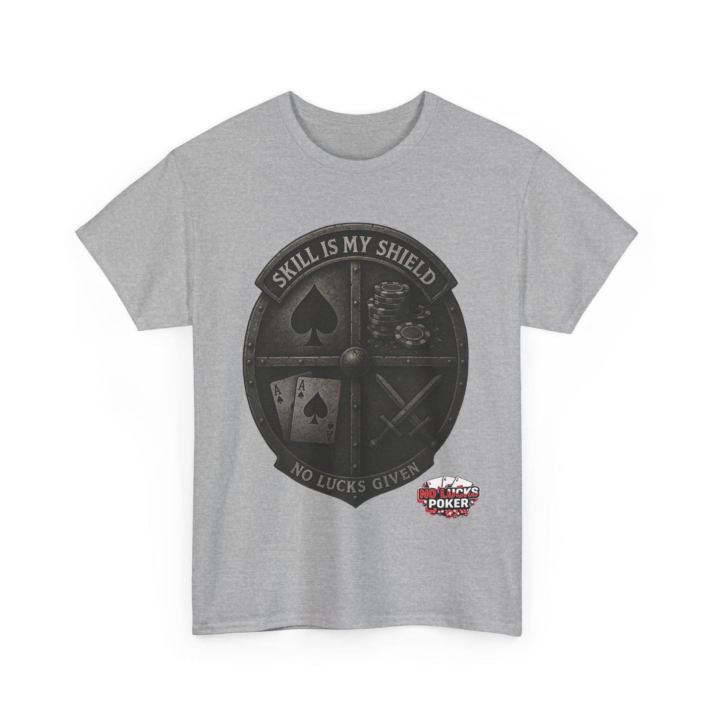 Stack or Shatter Poker T-Shirt | No Lucks Given – Skill Over Luck