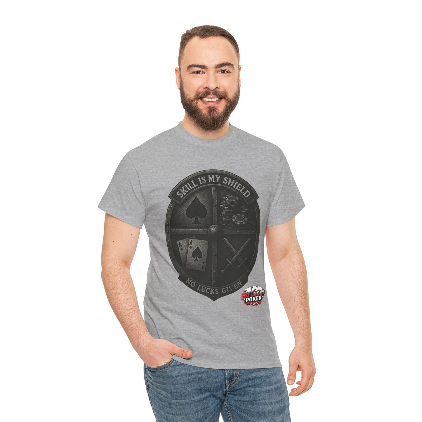 Stack or Shatter Poker T-Shirt | No Lucks Given – Skill Over Luck