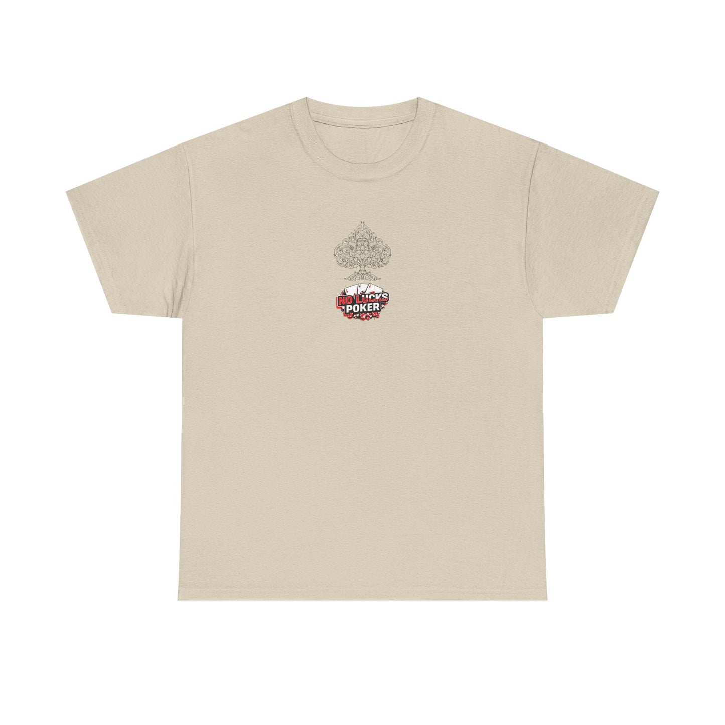 No Lucks Given Logo Poker T-Shirt | Built for Players, Not Luck