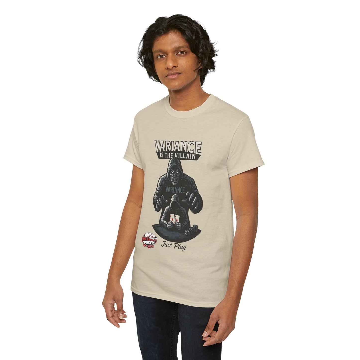 Variance is the Villain Poker T-Shirt | Zero Lucks – Fight the Swings
