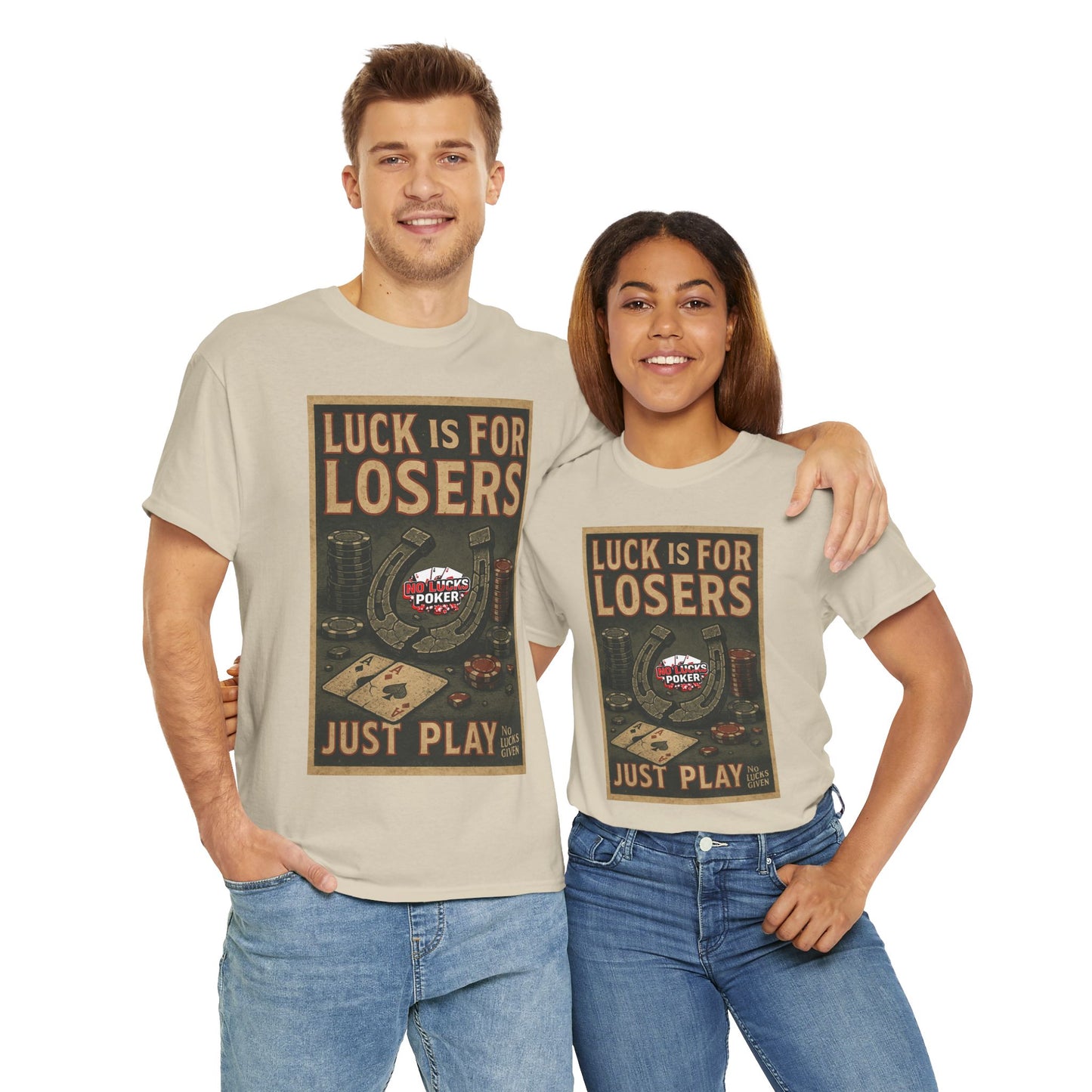 Luck is for Losers Poker T-Shirt | Zero Lucks – Skill Over Chance