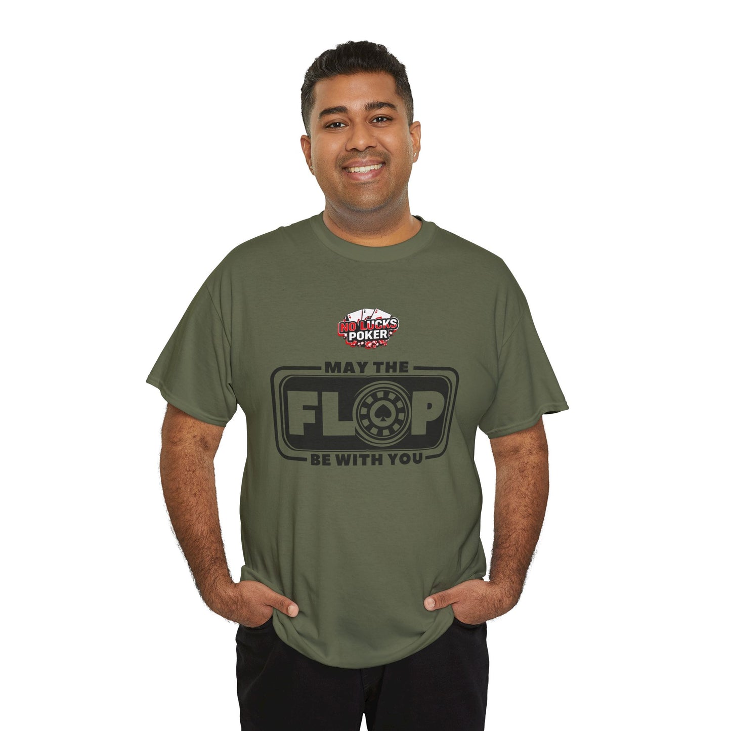 Zero Lucks – “May the Flop Be With You” Poker Logo Tee