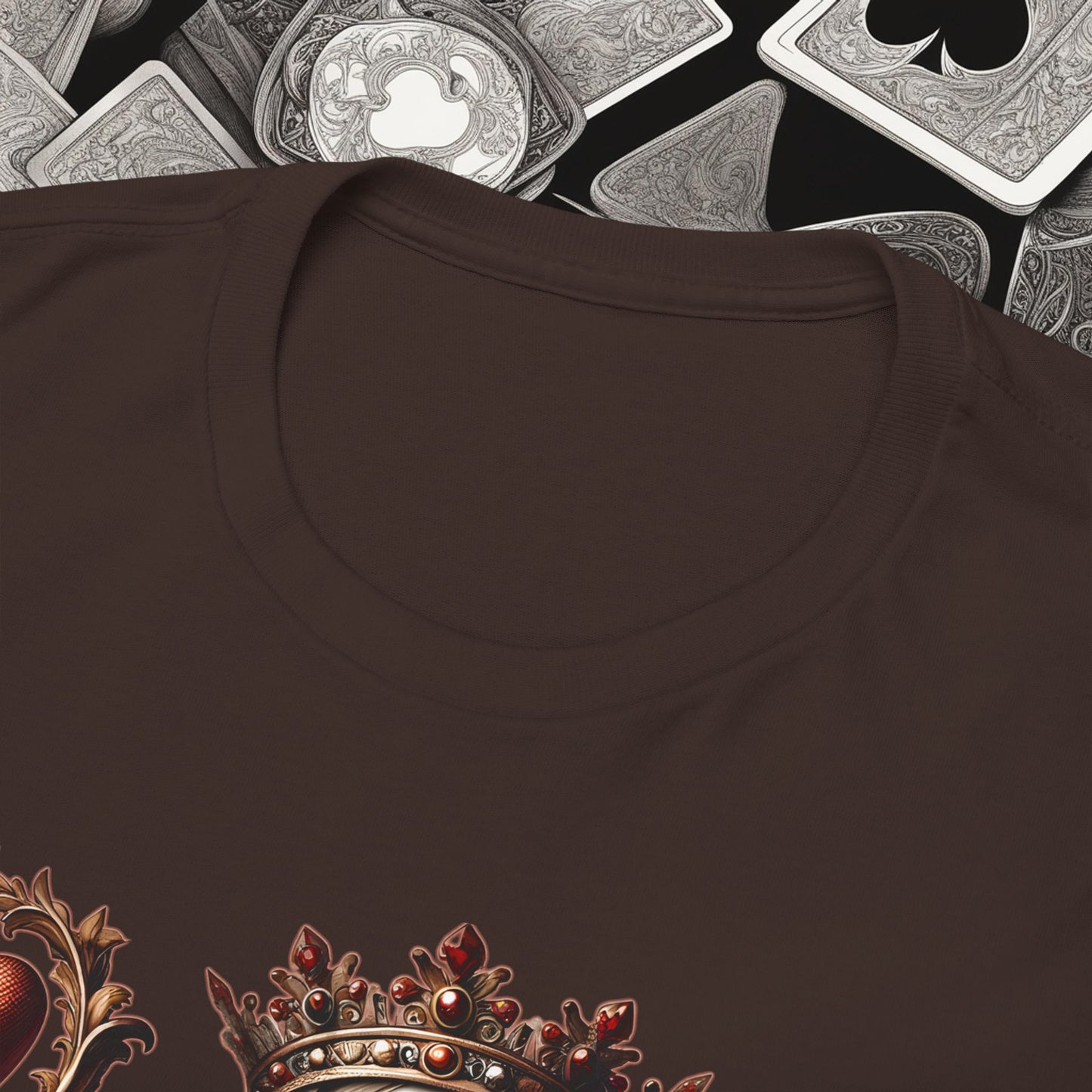 Queen of Hearts Poker T-Shirt | Unisex Heavy Cotton Tee