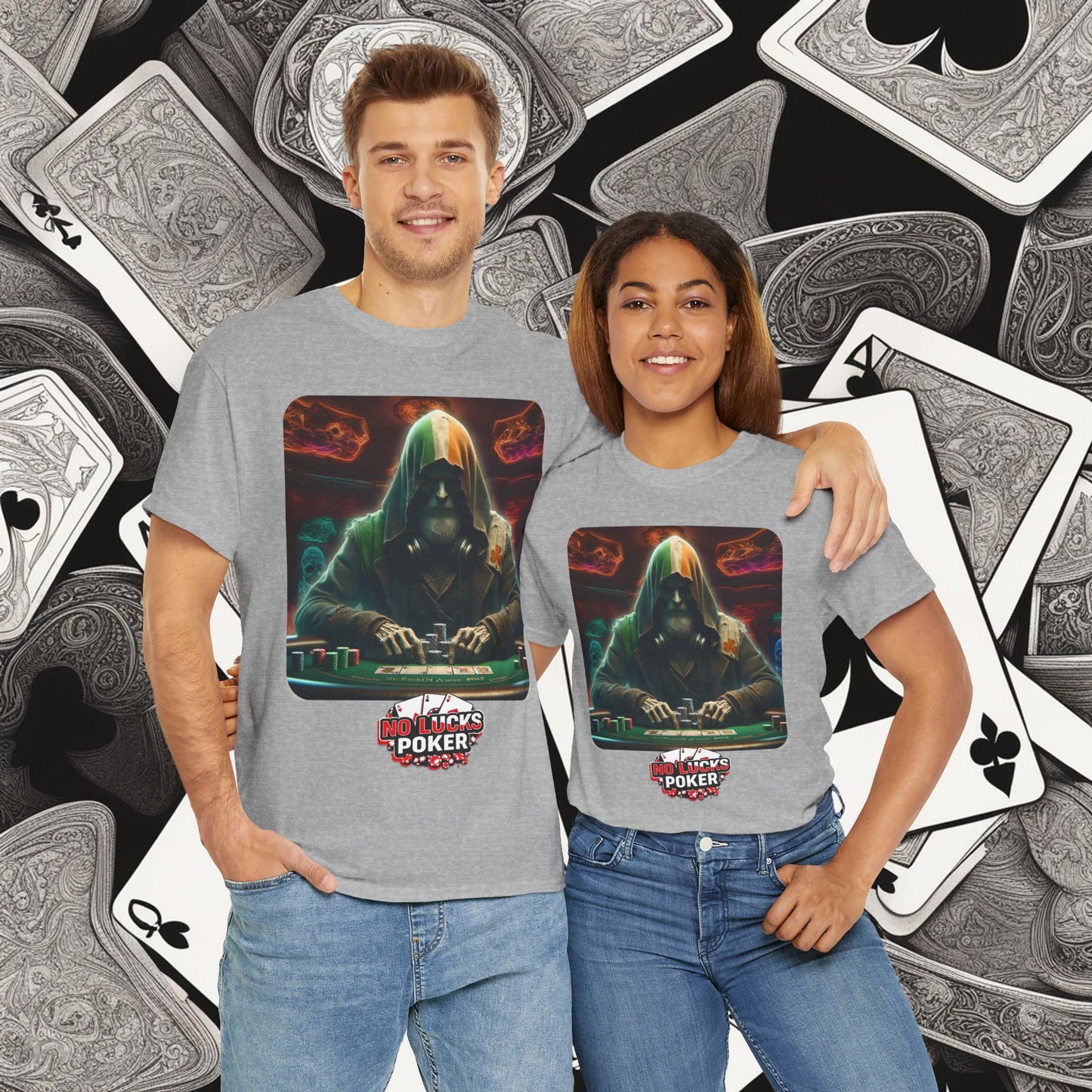 Irish Poker Player Celtic unisex heavy cotton tee Poker Apparel