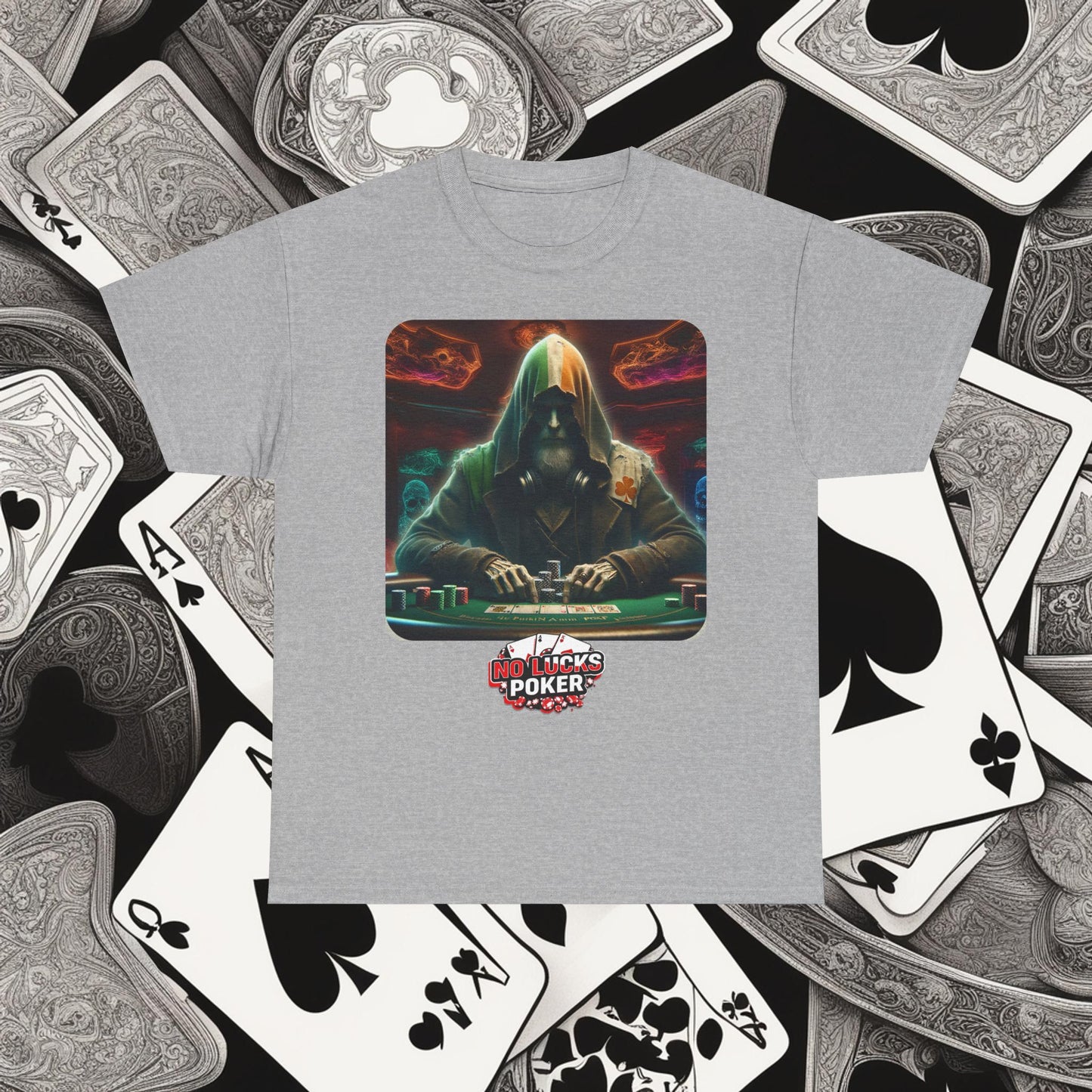Irish Poker Player Celtic unisex heavy cotton tee Poker Apparel