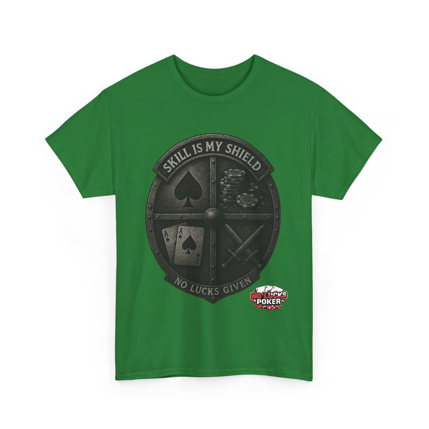 Stack or Shatter Poker T-Shirt | No Lucks Given – Skill Over Luck