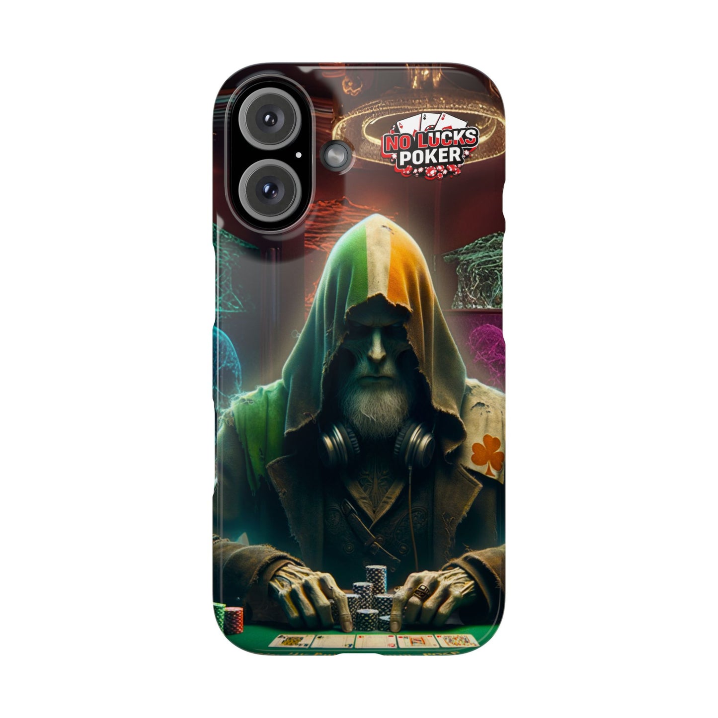 Mysterious Irish Poker Player Slim Phone Case -  iPhone 13 - 15