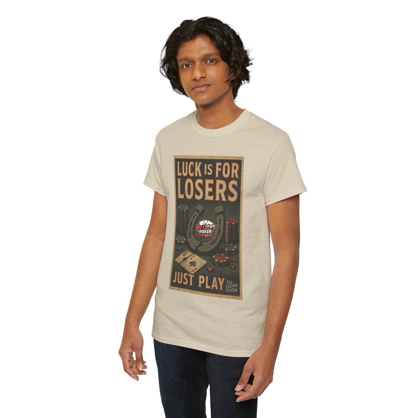Luck is for Losers Poker T-Shirt | Zero Lucks – Skill Over Chance