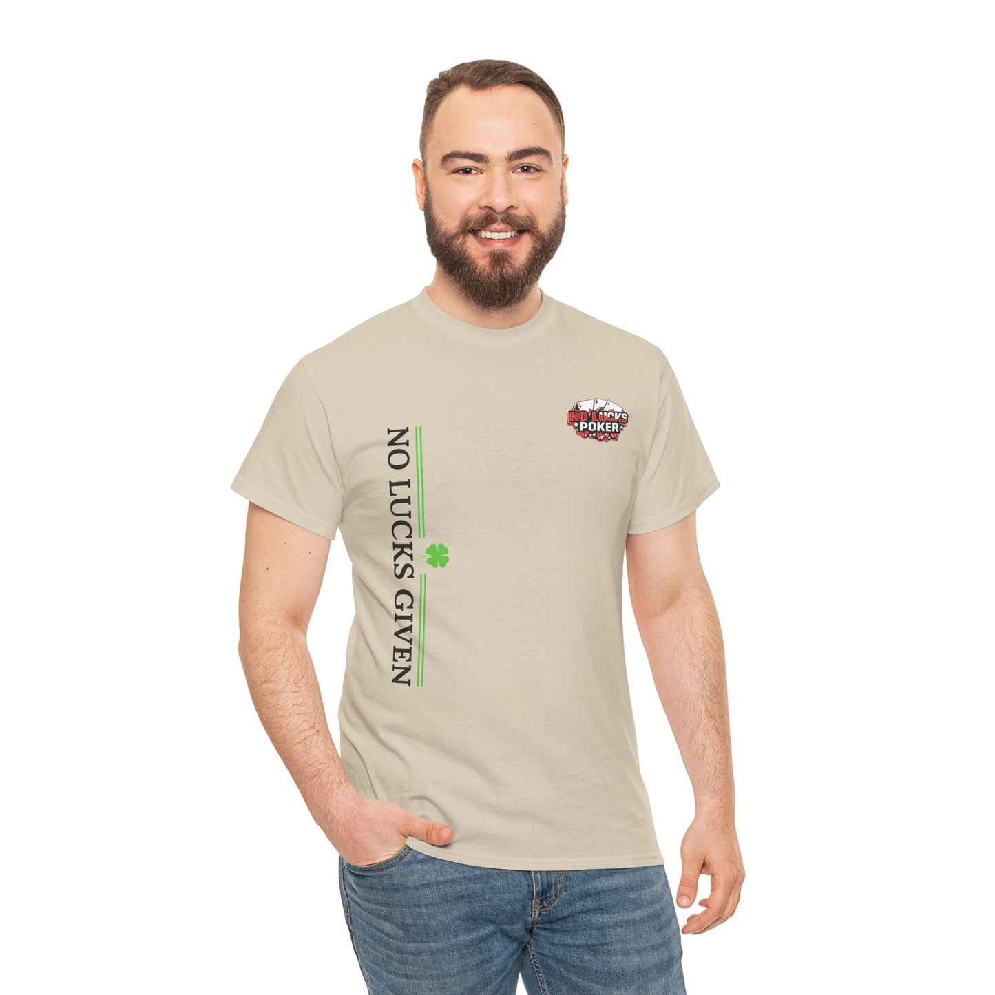No Lucks Given – Signature Logo Poker Tee (All In Edition)