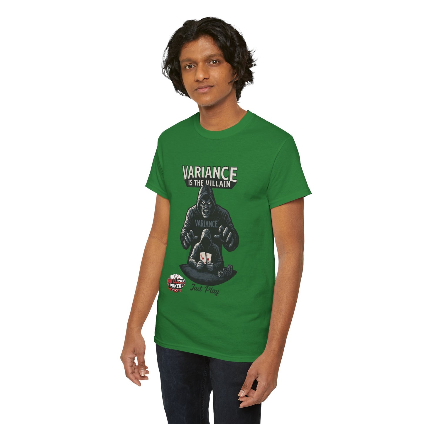 Variance is the Villain Poker T-Shirt | Zero Lucks – Fight the Swings
