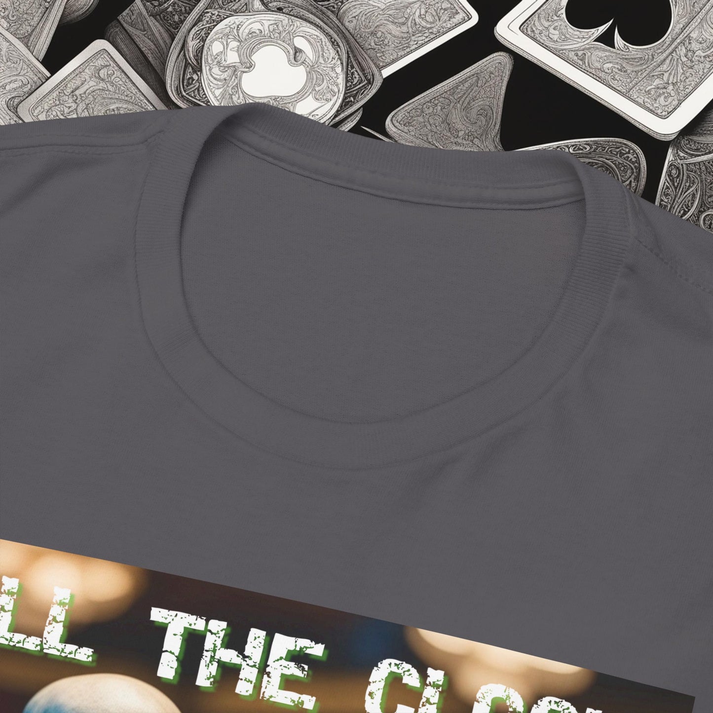 Call the clock skull unisex heavy cotton T-Shirt Must have Good Luck All-in