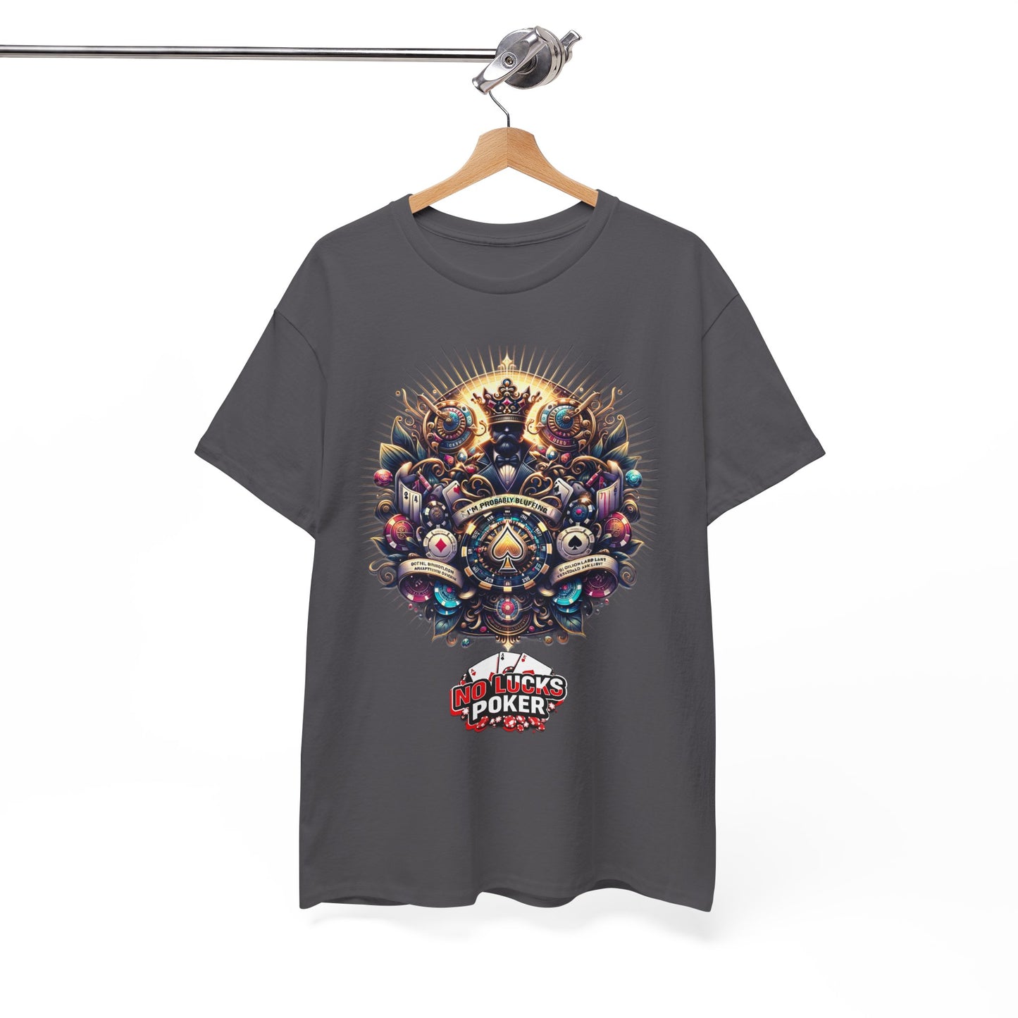 I'm Probably Bluffing unisex heavy cotton tee Poker Apparel