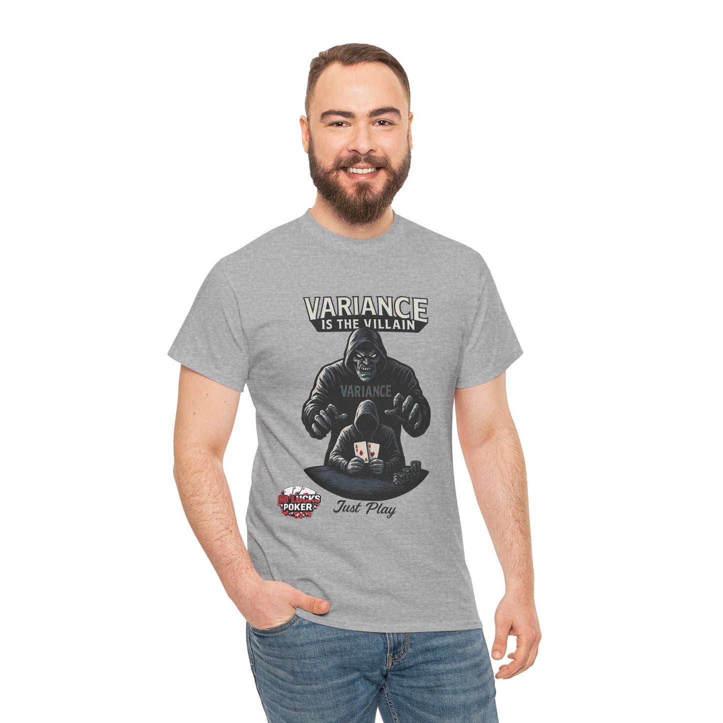 Variance is the Villain Poker T-Shirt | Zero Lucks – Fight the Swings