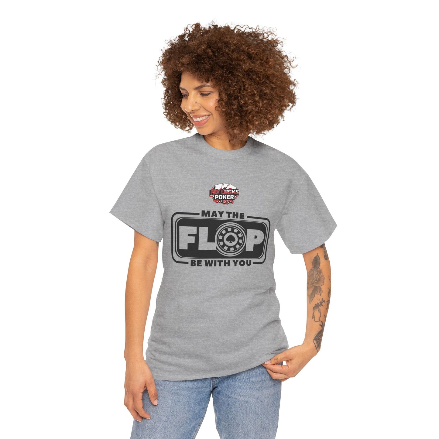 Zero Lucks – “May the Flop Be With You” Poker Logo Tee