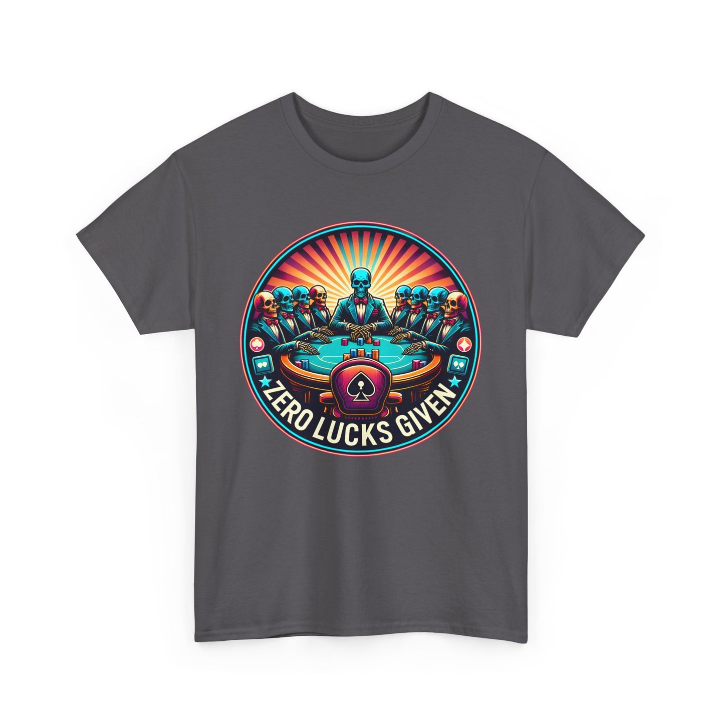 Zero Lucks Given unisex heavy cotton tee Poker Apparel