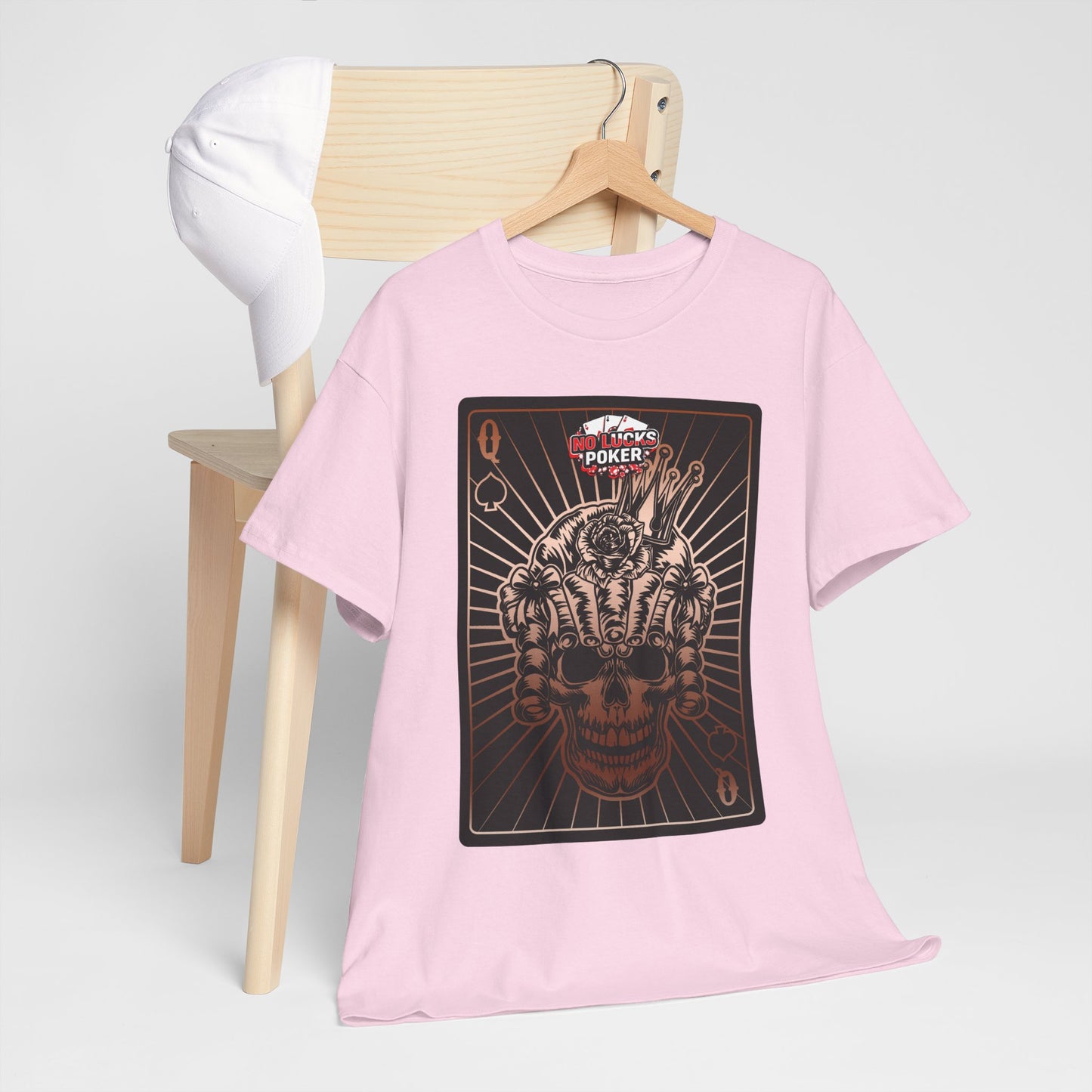 No Lucks Given – Angry Queen of Spades Poker Tee (Copper Edition)