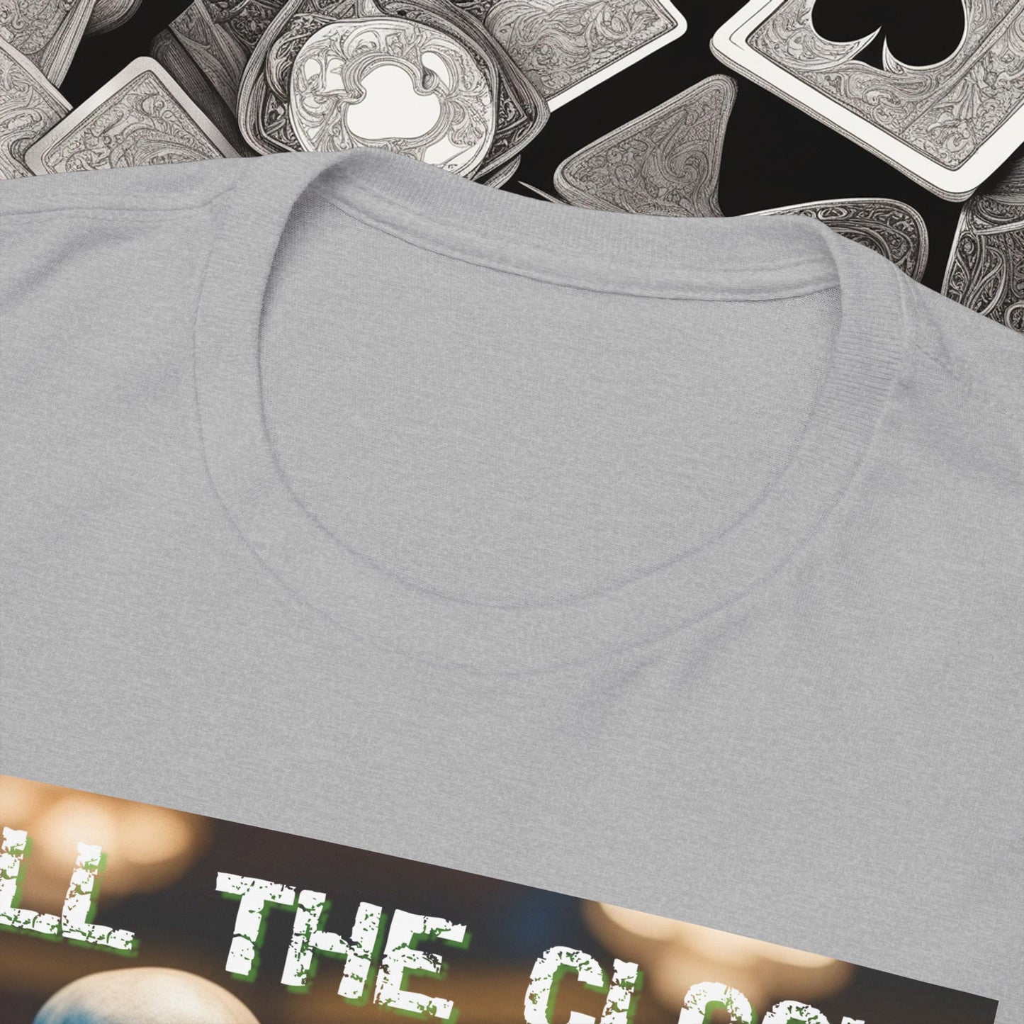 Call the clock skull unisex heavy cotton T-Shirt Must have Good Luck All-in