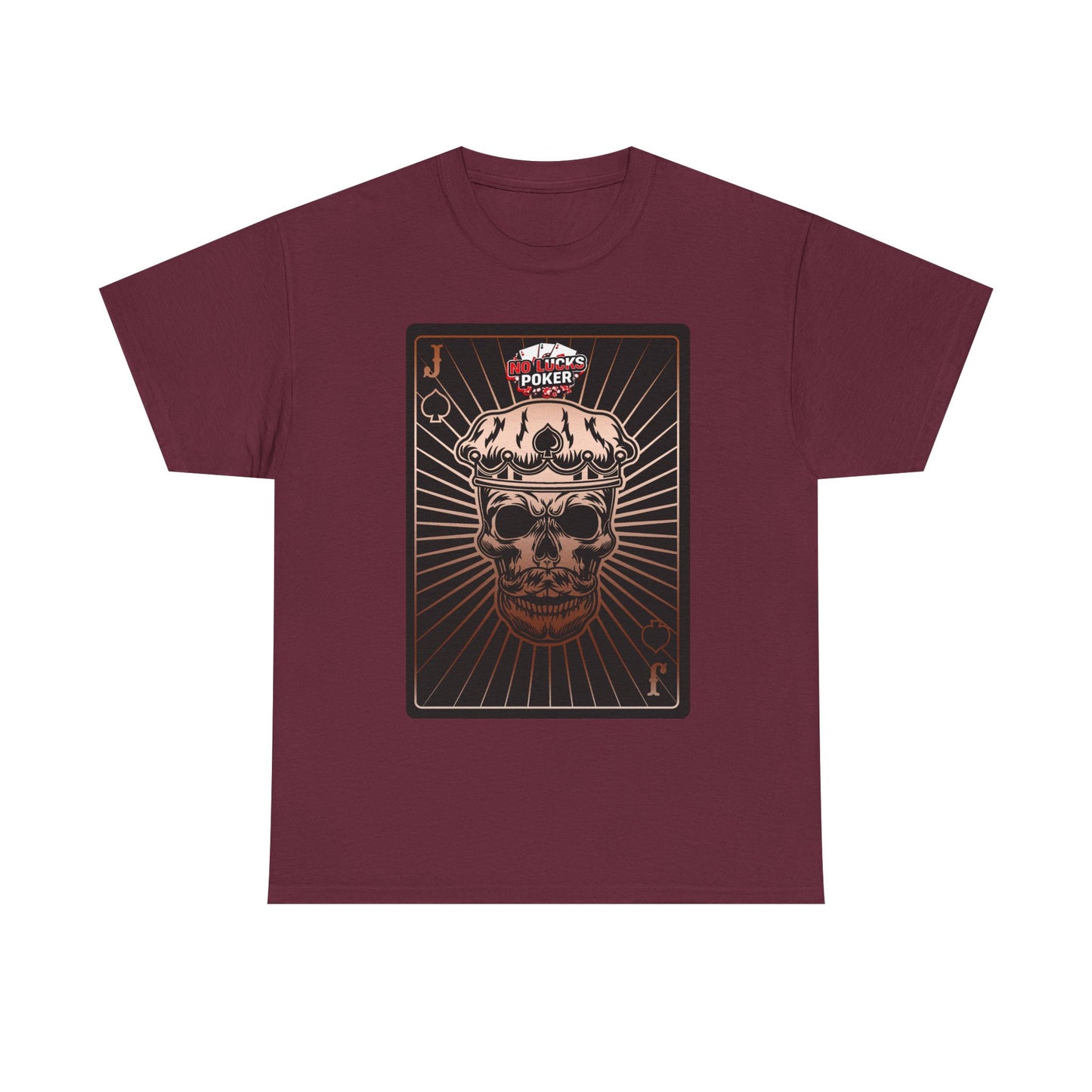 No Lucks Given – Jack Skull Crown of Spades Poker Tee (Copper Edition)