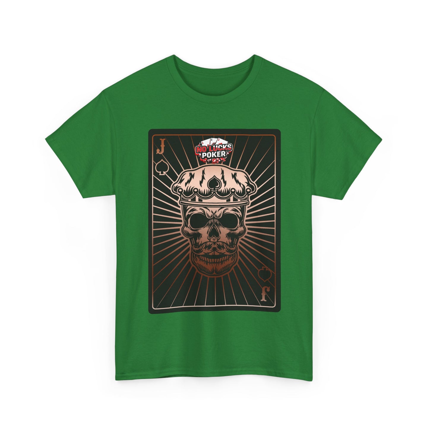 No Lucks Given – Jack Skull Crown of Spades Poker Tee (Copper Edition)