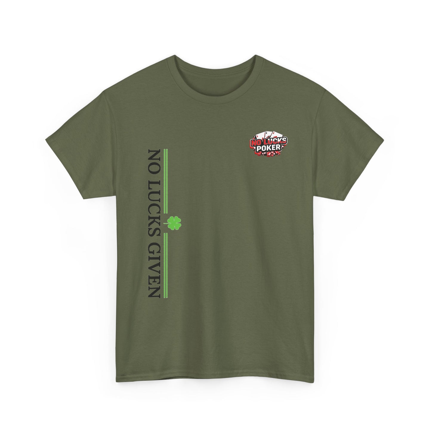 No Lucks Given – Signature Logo Poker Tee (All In Edition)