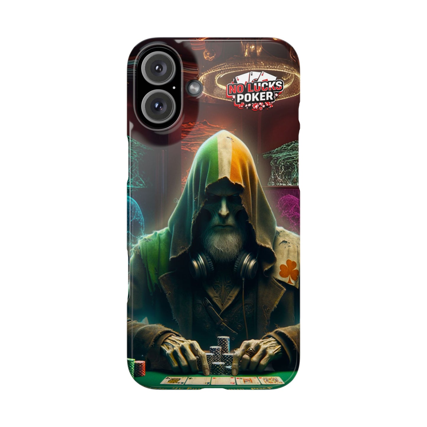 Mysterious Irish Poker Player Slim Phone Case -  iPhone 13 - 15