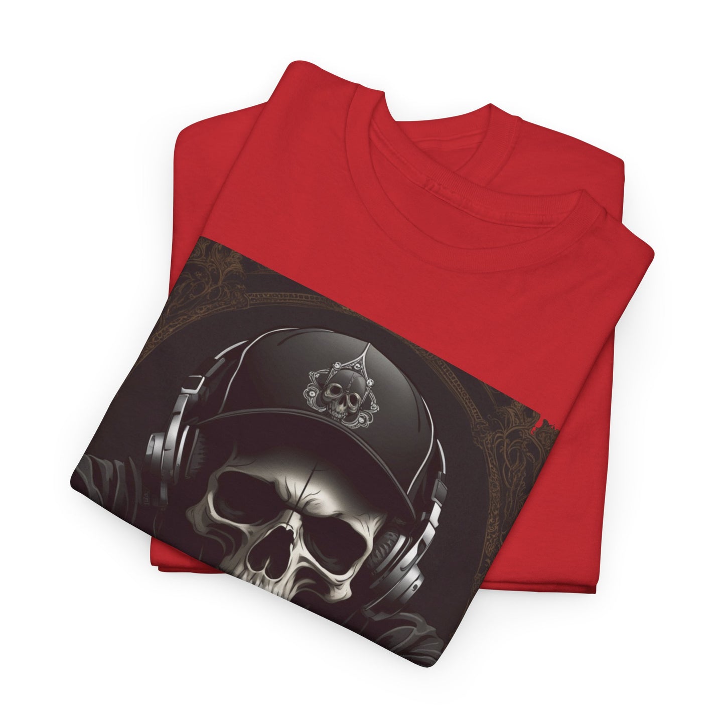 No Lucks Given – Hoodie Skull & Headphones Poker Tee