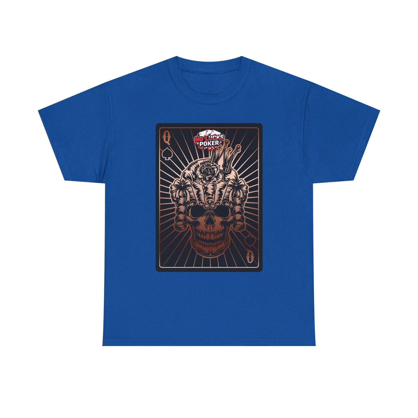 No Lucks Given – Angry Queen of Spades Poker Tee (Copper Edition)