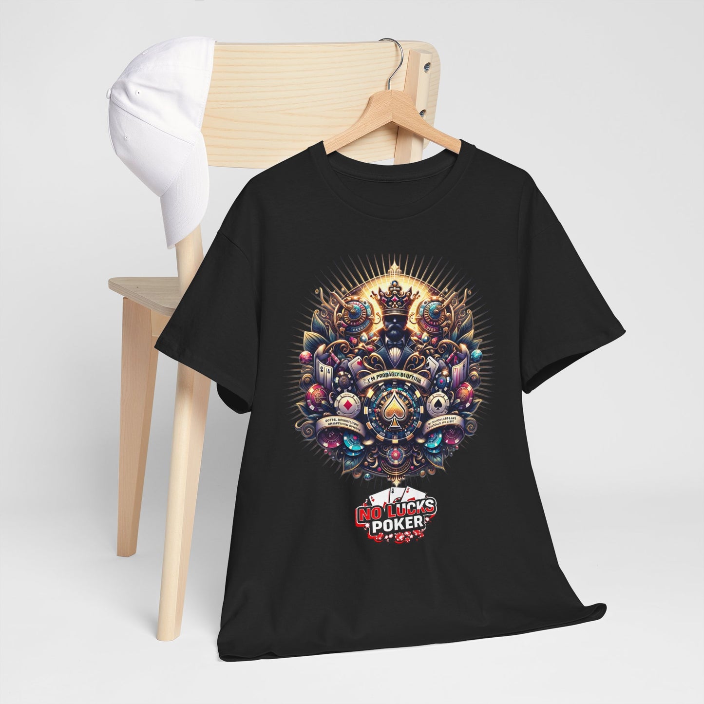 I'm Probably Bluffing unisex heavy cotton tee Poker Apparel