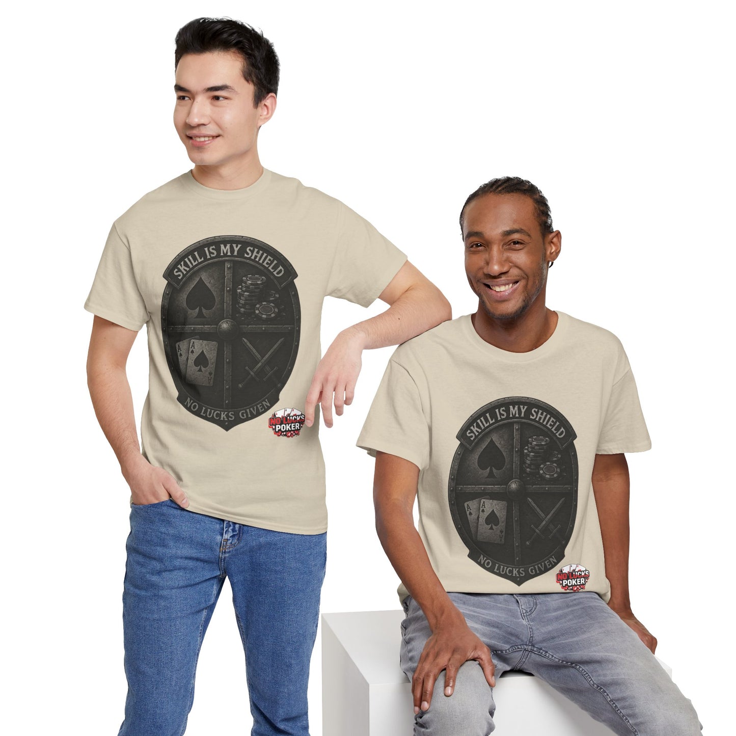 Stack or Shatter Poker T-Shirt | No Lucks Given – Skill Over Luck