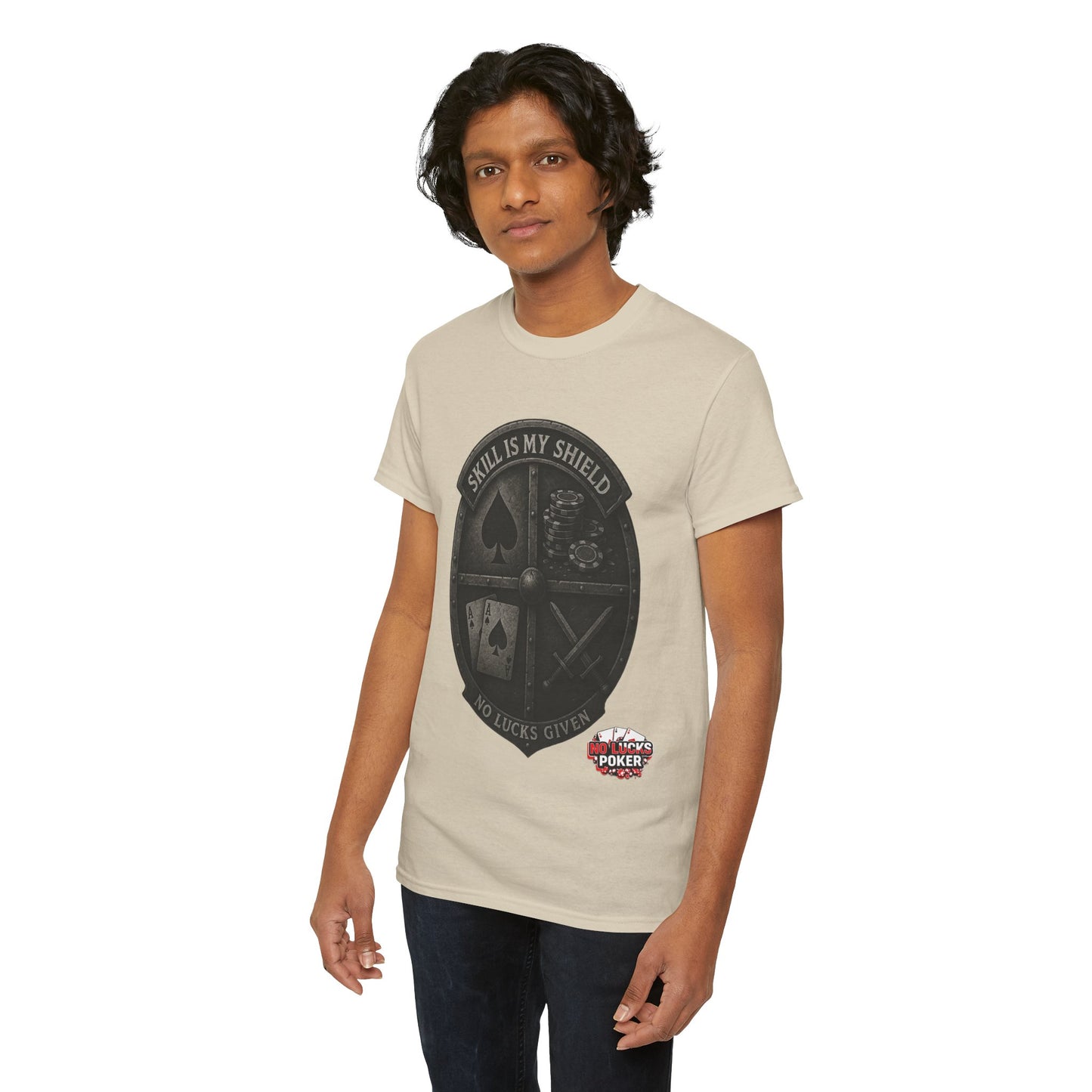 Stack or Shatter Poker T-Shirt | No Lucks Given – Skill Over Luck