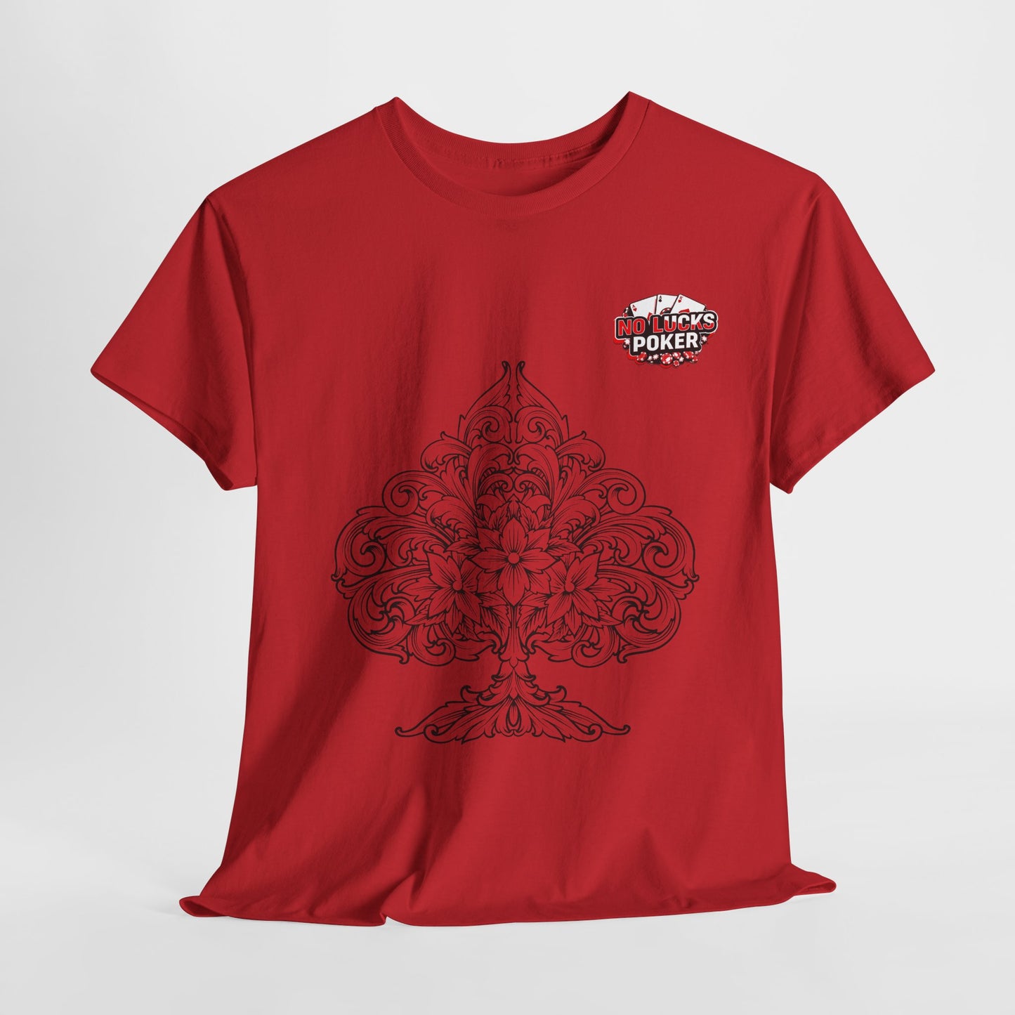 No Lucks Given – Spade Poker T-Shirt (Good Luck, All In)