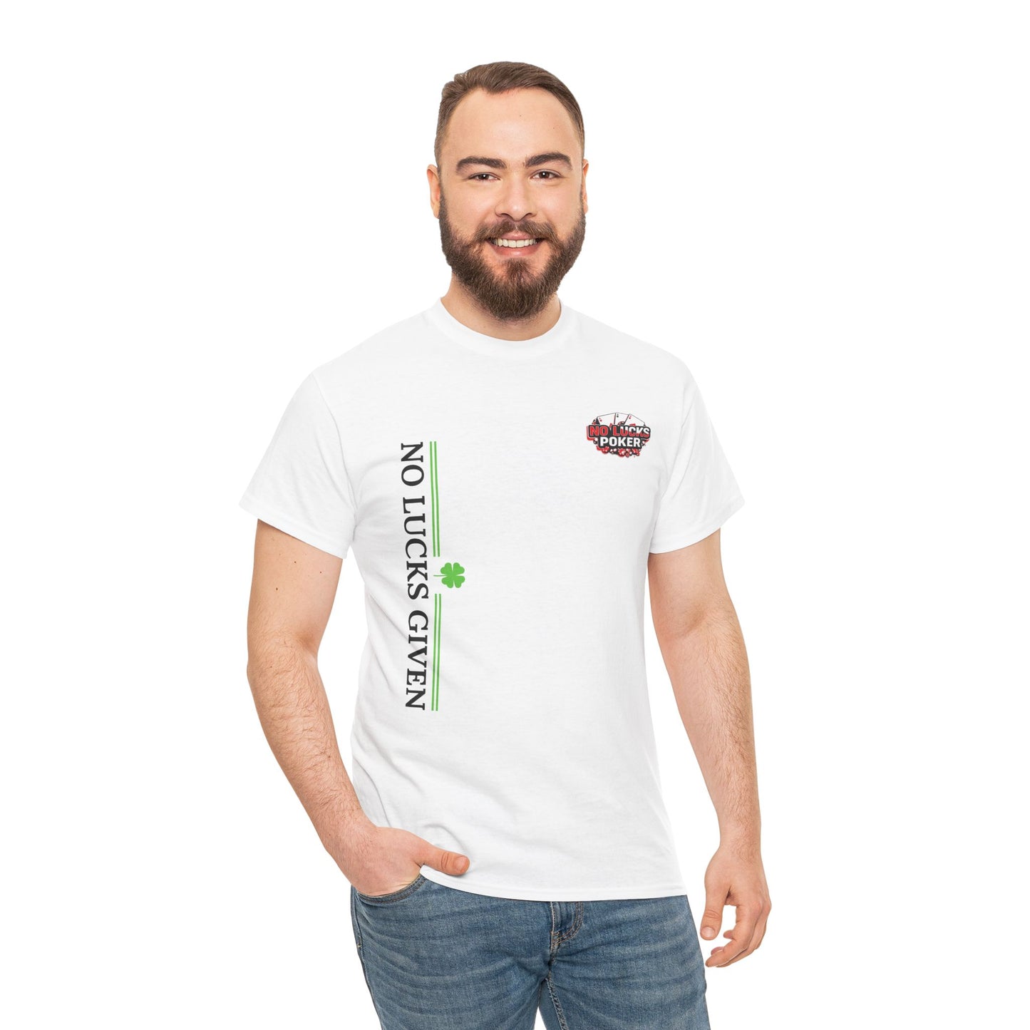 No Lucks Given – Signature Logo Poker Tee (All In Edition)