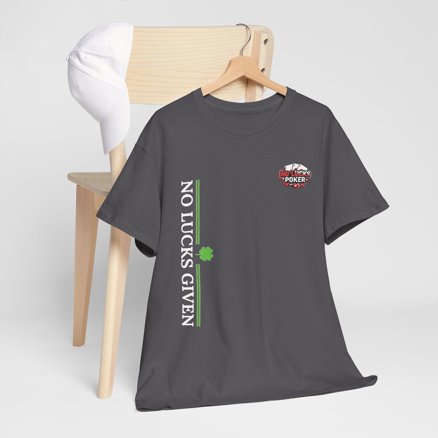 No Lucks Given – Signature Logo Poker Tee (All In Edition)