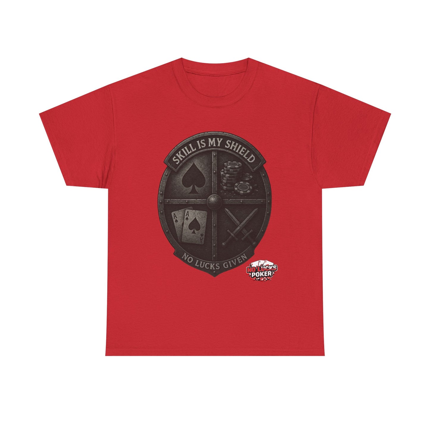 Stack or Shatter Poker T-Shirt | No Lucks Given – Skill Over Luck