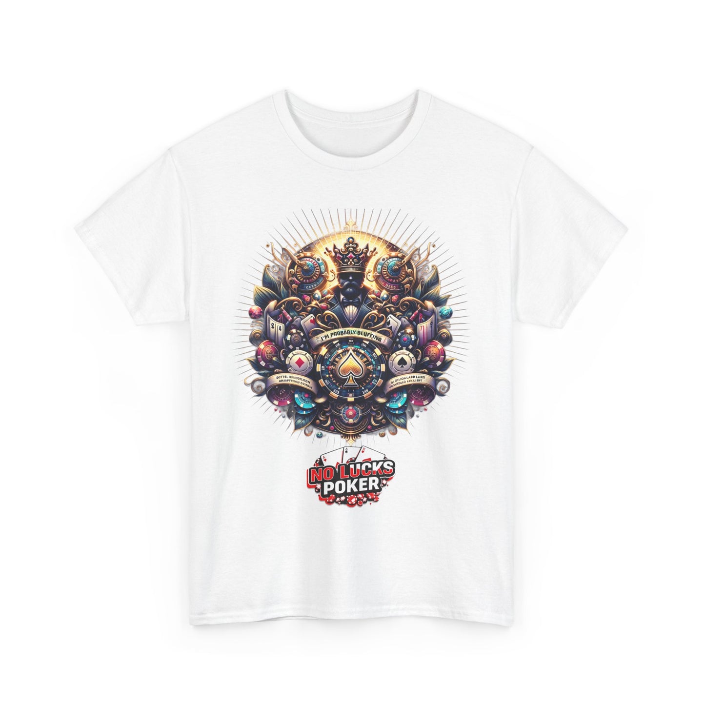 I'm Probably Bluffing unisex heavy cotton tee Poker Apparel