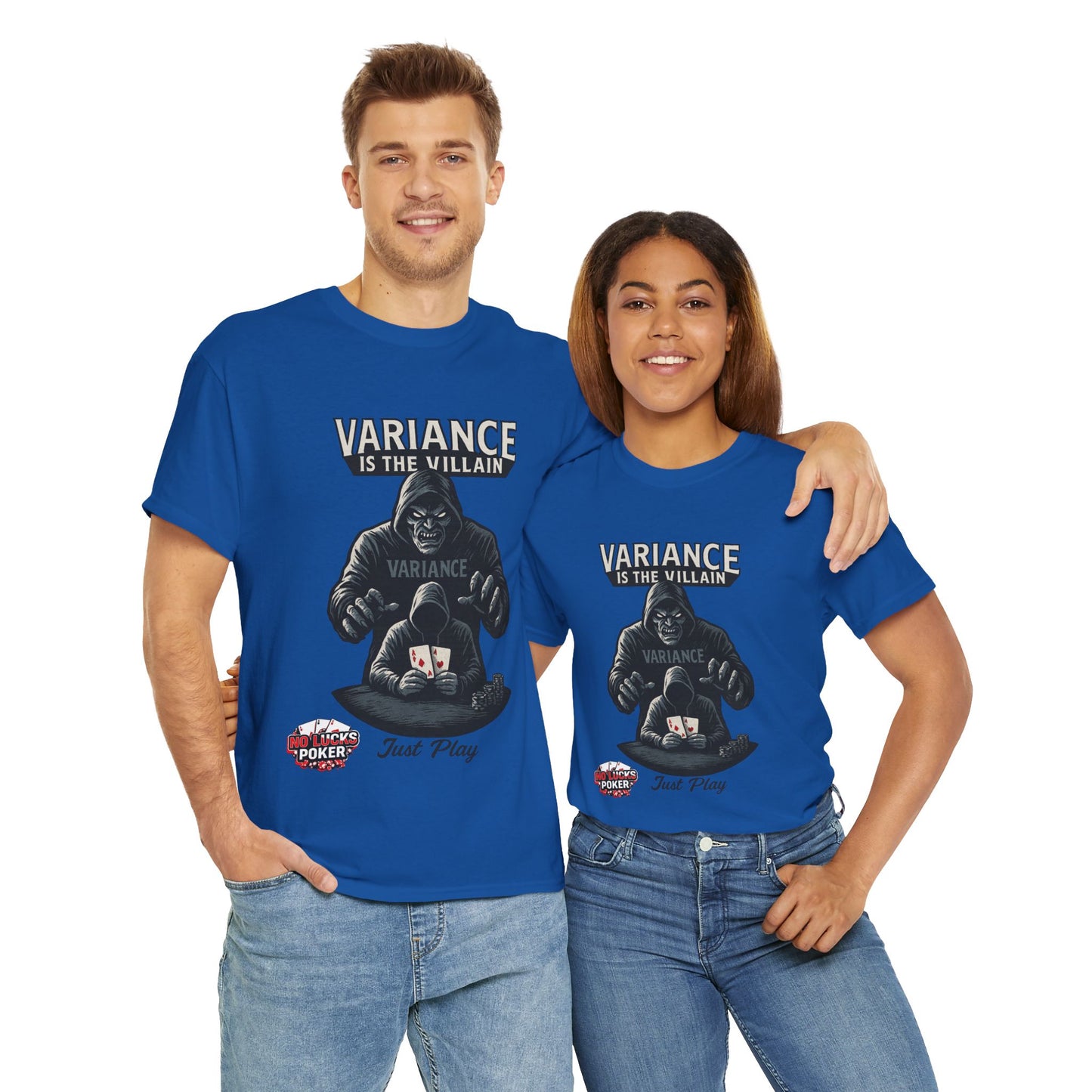 Variance is the Villain Poker T-Shirt | Zero Lucks – Fight the Swings