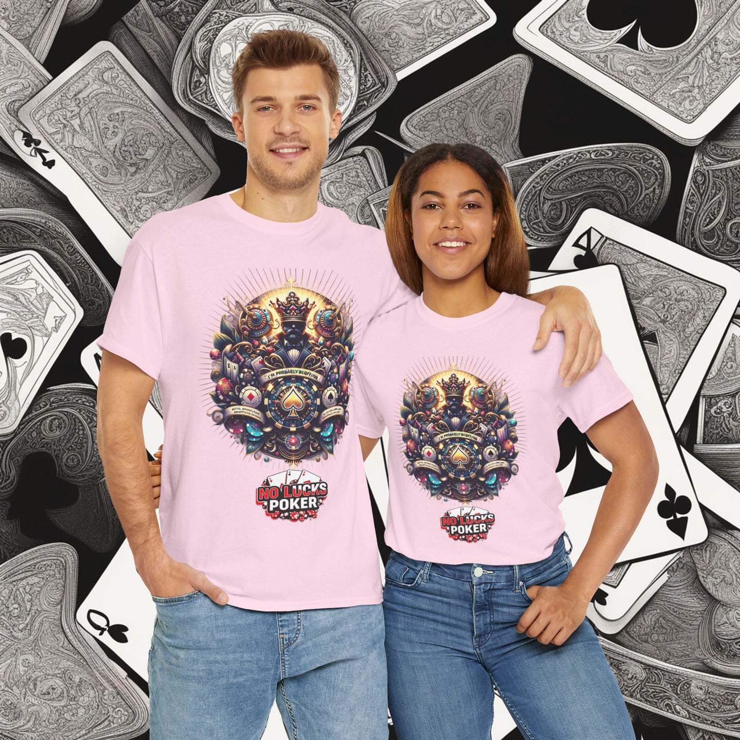 I'm Probably Bluffing unisex heavy cotton tee Poker Apparel