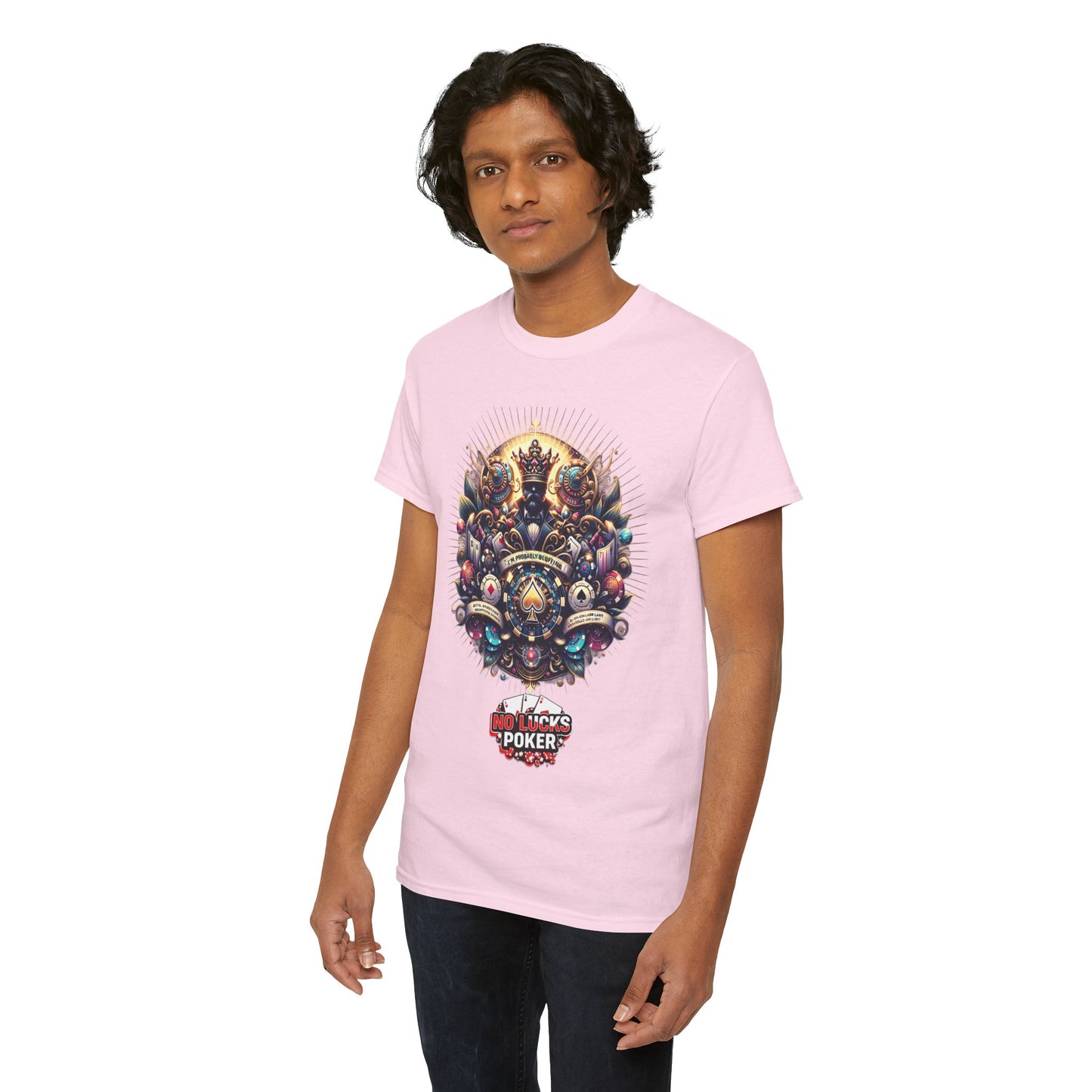 I'm Probably Bluffing unisex heavy cotton tee Poker Apparel