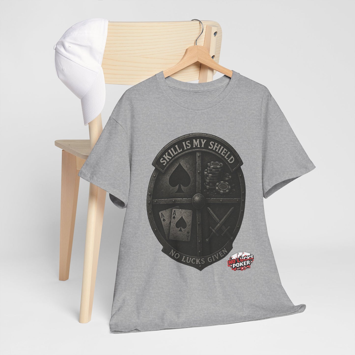 Stack or Shatter Poker T-Shirt | No Lucks Given – Skill Over Luck