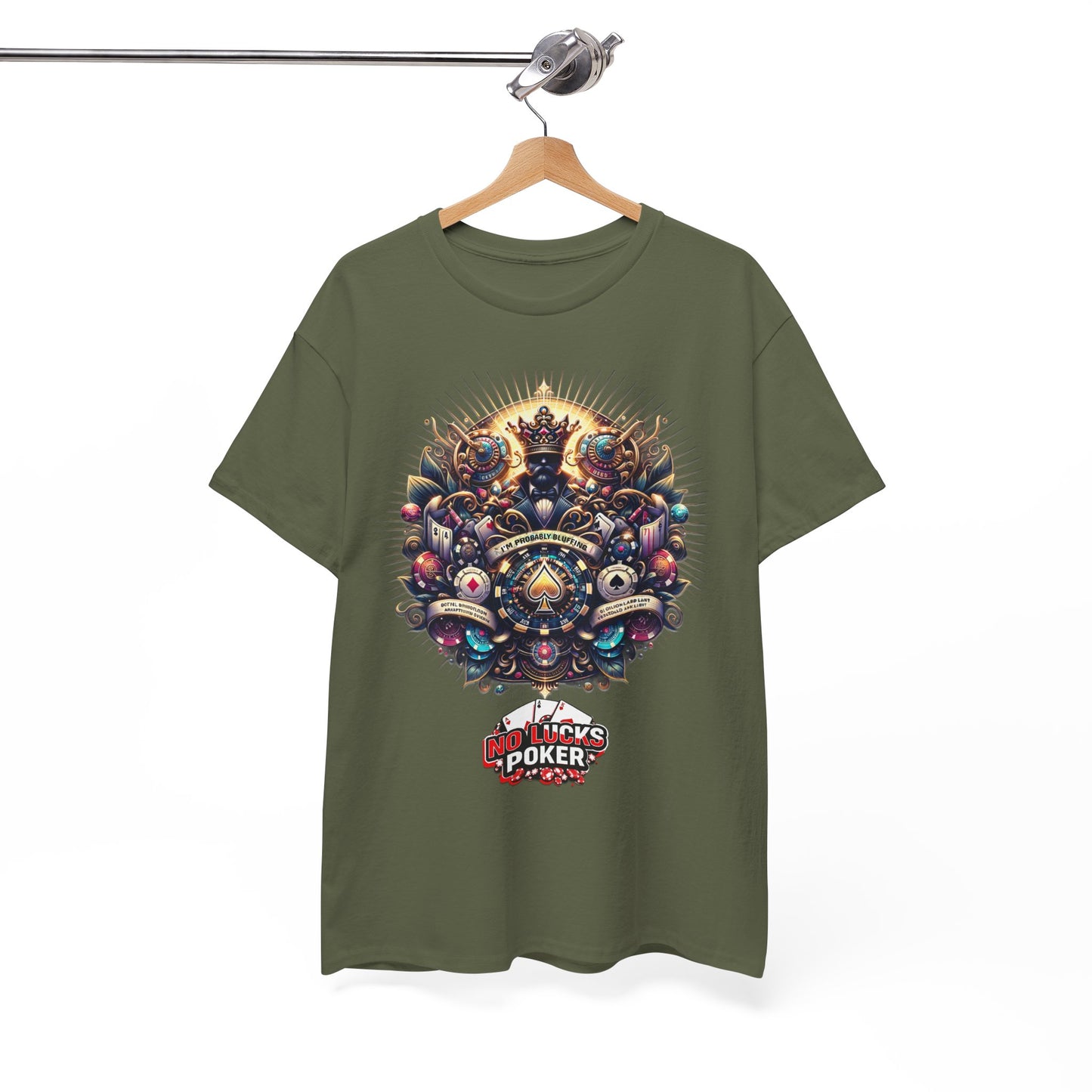 I'm Probably Bluffing unisex heavy cotton tee Poker Apparel