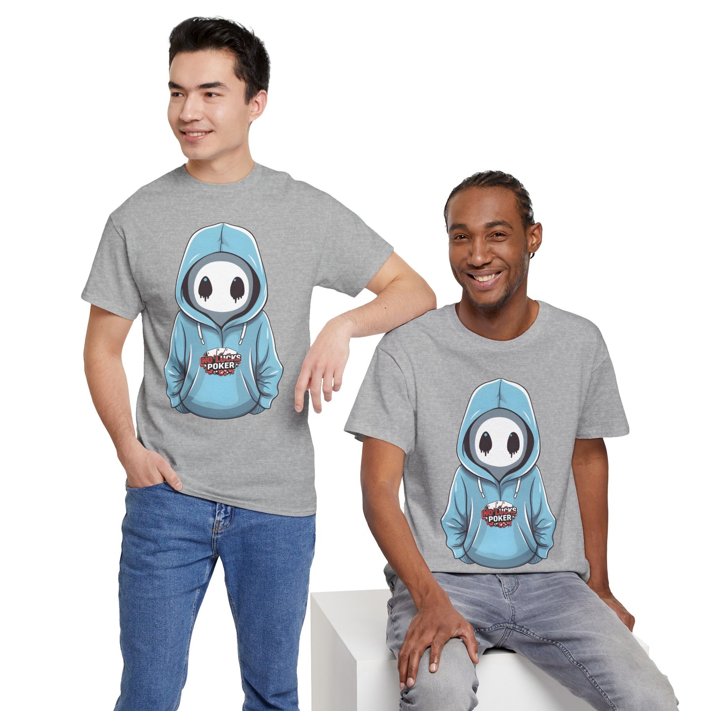 No Lucks Given – Mysterious Hoodie Player Poker Tee