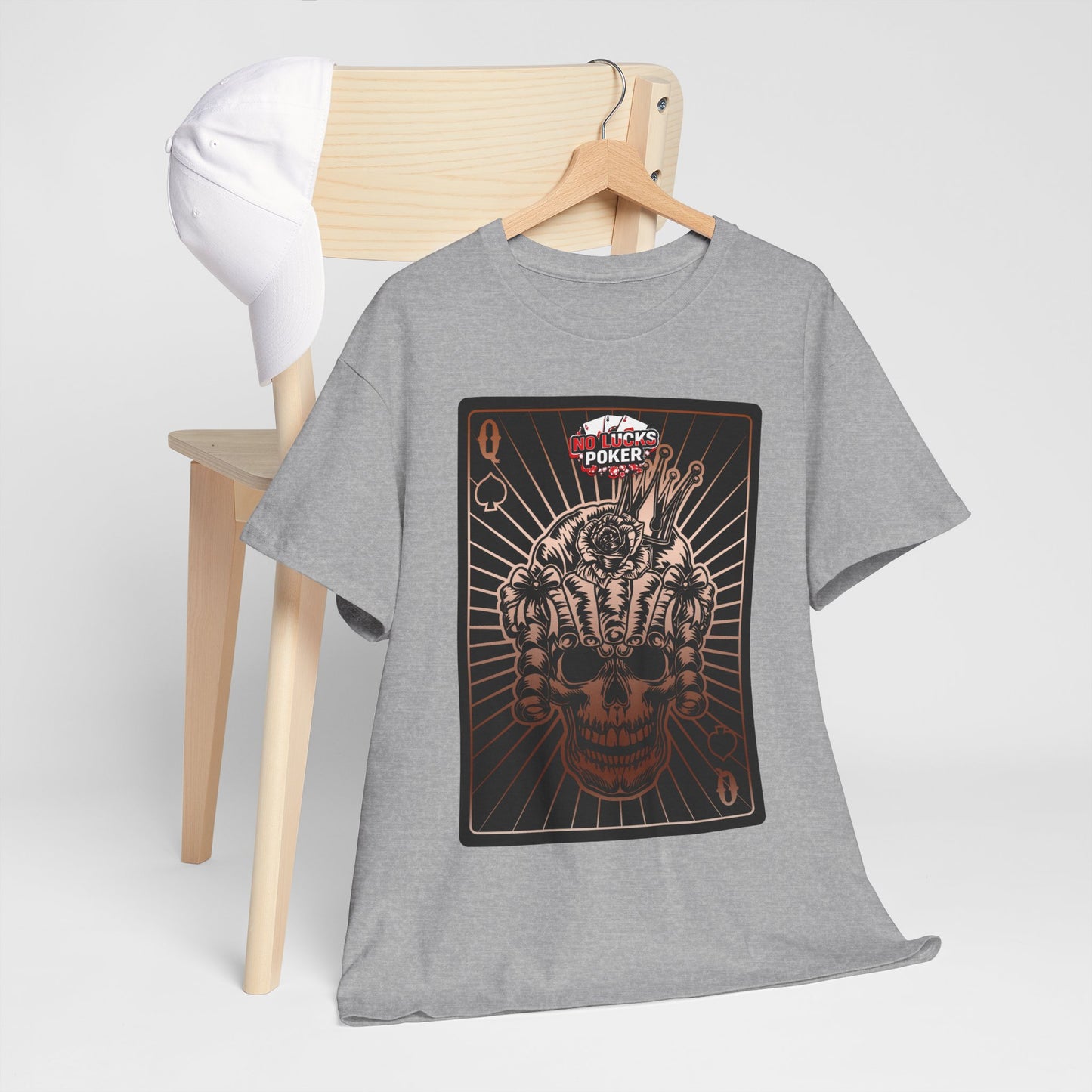 No Lucks Given – Angry Queen of Spades Poker Tee (Copper Edition)