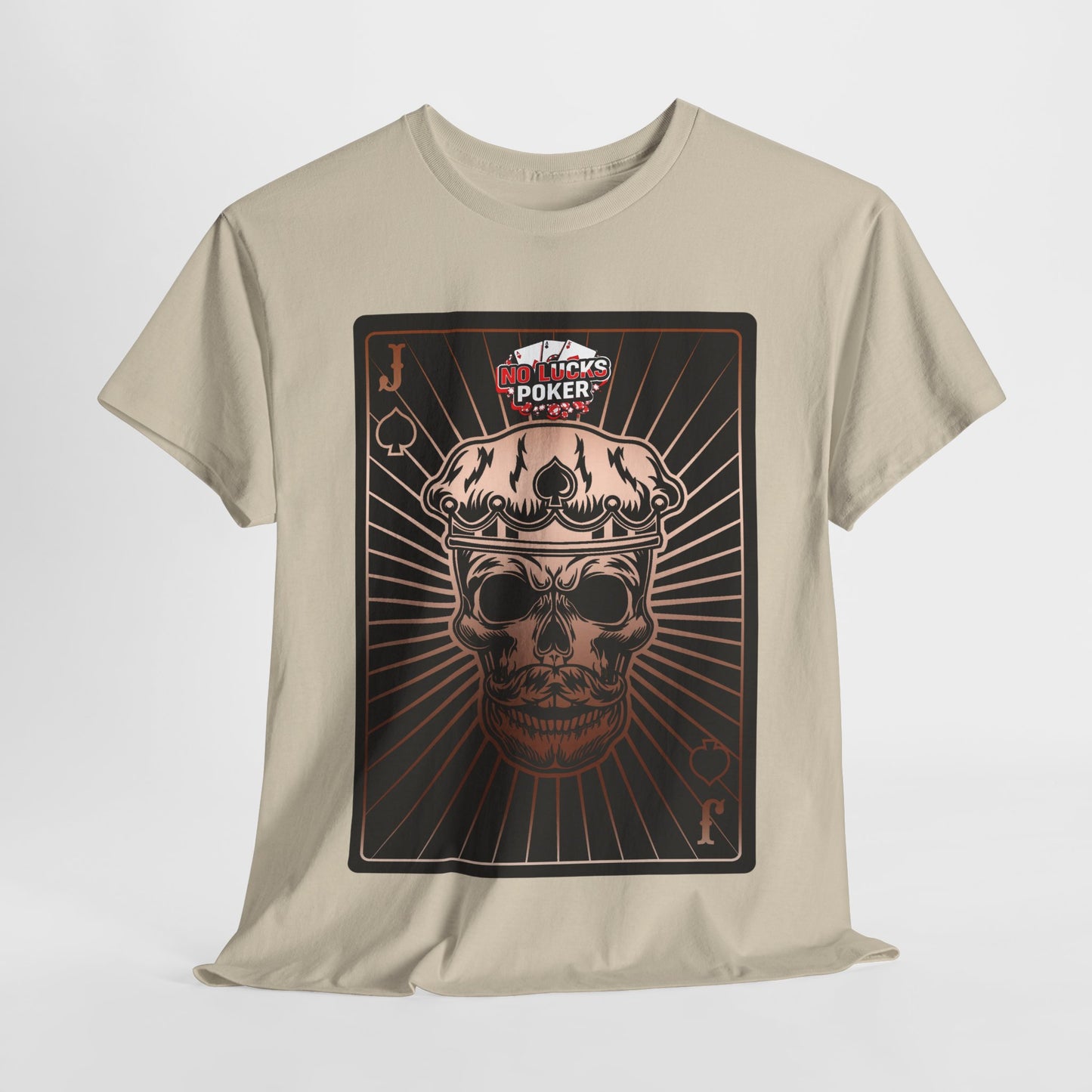 No Lucks Given – Jack Skull Crown of Spades Poker Tee (Copper Edition)
