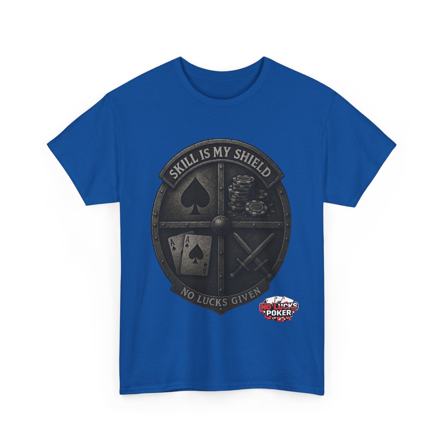 Stack or Shatter Poker T-Shirt | No Lucks Given – Skill Over Luck