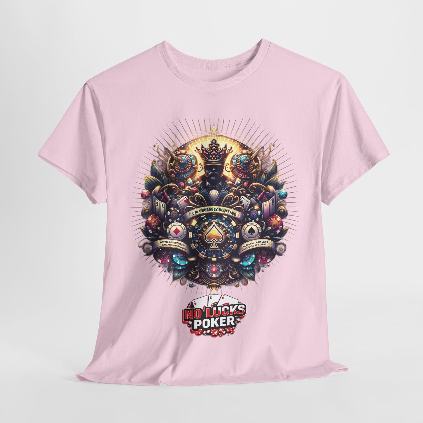I'm Probably Bluffing unisex heavy cotton tee Poker Apparel