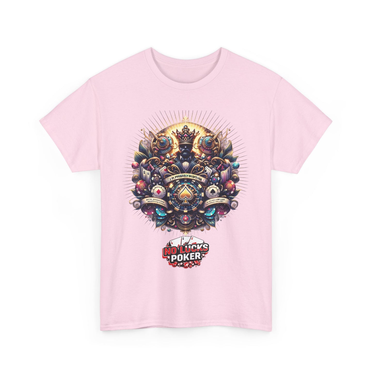 I'm Probably Bluffing unisex heavy cotton tee Poker Apparel